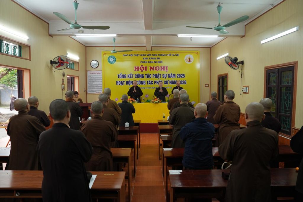 Hội nghị tổng kết hoạt động Phật sự năm 2025 của Phân ban Ni giới GHPGVN thành phố Hà Nội