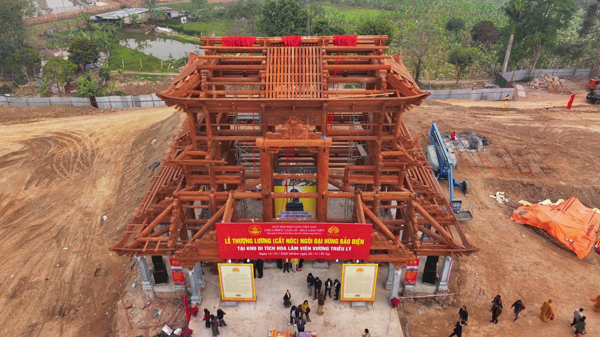 Lễ Thượng Lương công trình tu bổ, tôn tạo di tích chùa Phúc Lâm cổ – Dấu ấn đạo tâm chốn cổ tự