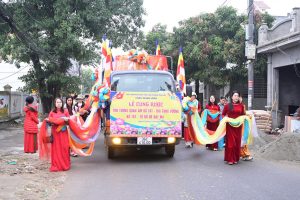 Hải Phòng: Lễ cung rước tôn tượng chư Bồ Tát và chư Tổ về chùa Thanh Long (Lệ Tảo)