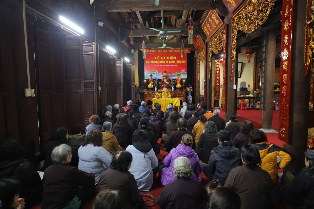 Hà Nội: Chùa Liên Phái kỷ niệm ngày Đức Phật Thích Ca Mâu Ni Thành đạo