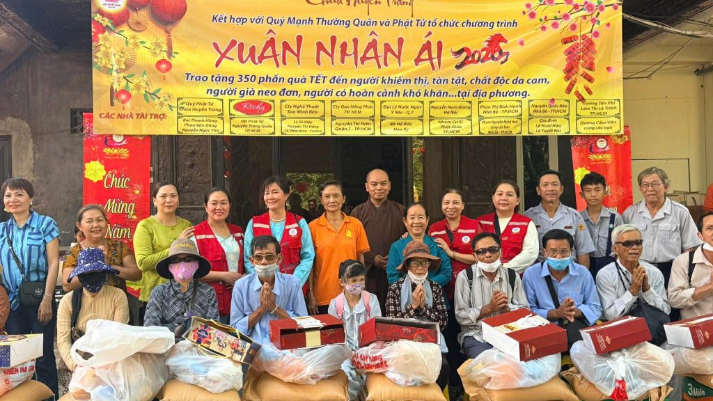 Chùa Huyền Trang chăm lo công tác từ thiện cho người nghèo năm 2025 đạt hơn 4 tỷ đồng