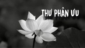 Thư Phân ưu – Chia buồn đến môn đồ, thân quyến của cố Giác linh Thích Nữ Hạnh Duyên, thế danh Phan Thị Đệ
