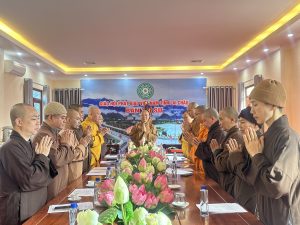 Lai Châu: Thường trực Ban Trị sự họp rà soát công tác tổng kết Phật sự và trao quà Tết Bính Ngọ