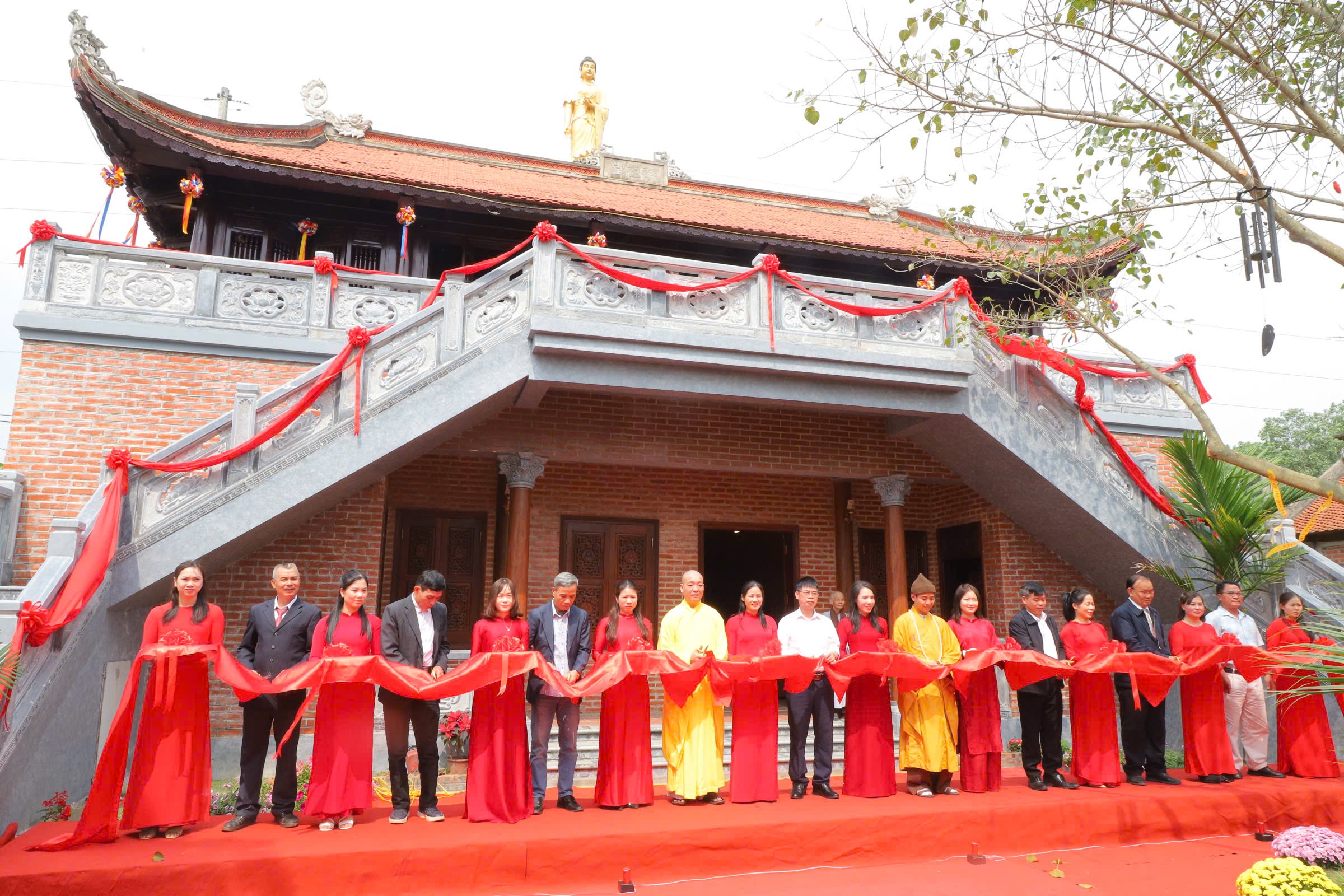 Hà Nội: Lễ cắt băng khánh thành ngôi Tổ Đường chùa Thanh Tháp
