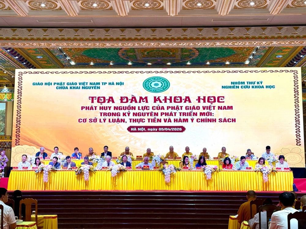 Hà Nội: Khai mạc tọa đàm phát huy vai trò Phật giáo trong giai đoạn phát triển mới