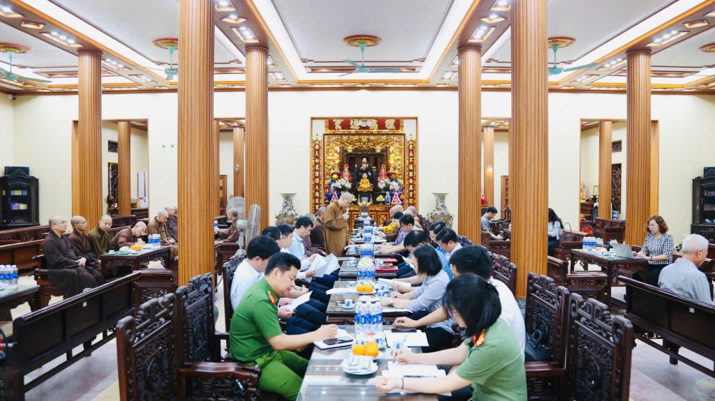 Hưng Yên: Hội nghị thống nhất phương án, triển khai nội dung chương trình tang lễ Trưởng lão Hòa thượng Thích Thanh Dục theo nghi thức cấp cao của GHPGVN