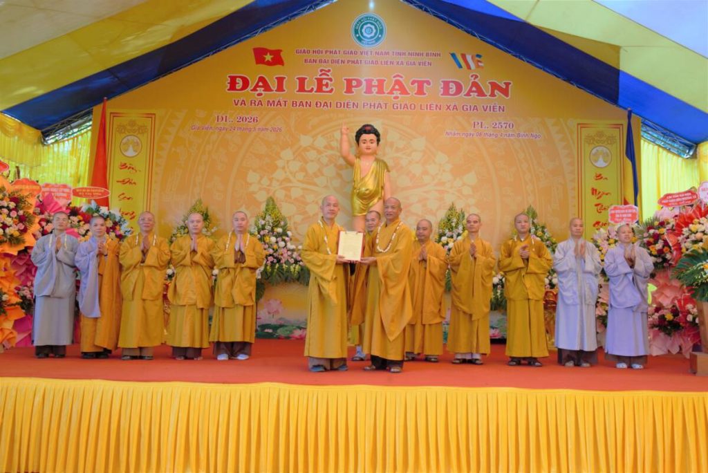 Phật giáo Liên xã Gia Viễn tổ chức Đại lễ Phật đản PL.2570- DL.2026 và ra mắt Ban đại diện