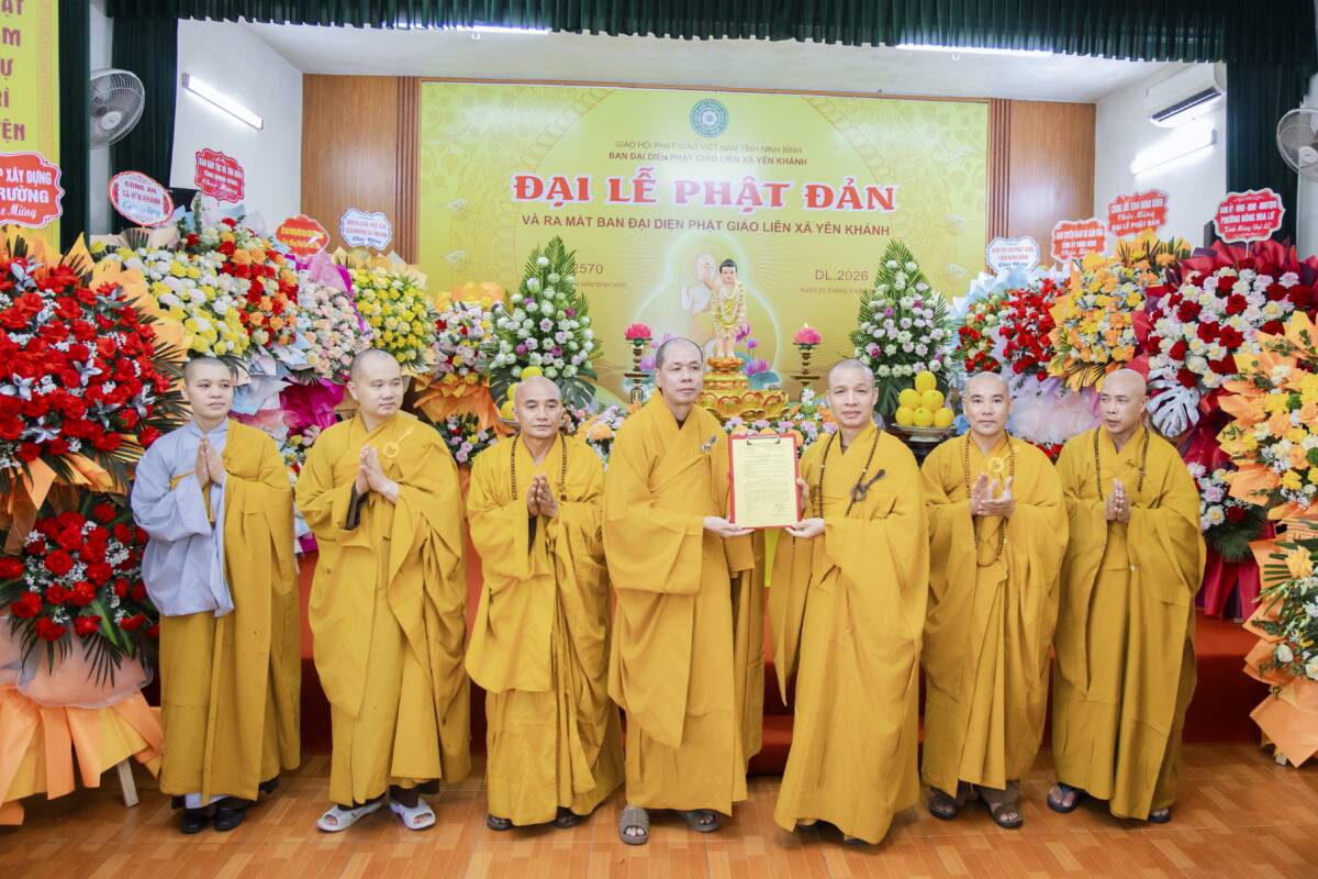 Ninh Bình: Đại lễ Phật đản và ra mắt Ban Đại diện Phật giáo liên xã Yên Khánh
