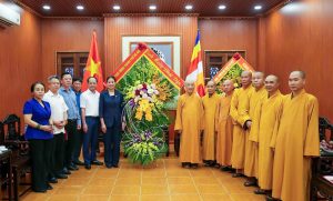 Các cơ quan, ban, ngành Thành phố chúc mừng BTS GHPGVN TP. Hà Nội nhân mùa Phật đản PL.2570