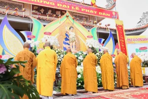 Đồng Tháp: Phật giáo Khu vực V rực rỡ sắc màu Kính mừng Đại lễ Phật đản PL.2570