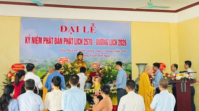 Tuyên Quang: Chùa Phú Lâm trang nghiêm tổ chức Đại lễ Phật đản PL.2570缩略图 Tuyên Quang: Chùa Phú Lâm trang nghiêm tổ chức Đại lễ Phật đản PL.2570