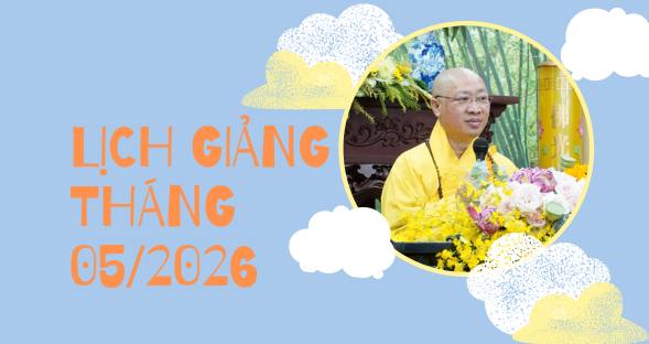 Lịch giảng tháng 05/2026