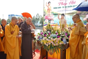 Đồng Tháp: BTS Phật giáo tỉnh tổ chức Pháp hội Phóng sanh hướng về Đại lễ Phật đản Phật lịch 2570