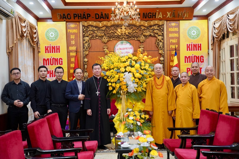 Tổng Giáo phận Hà Nội chúc mừng Trung ương GHPGVN nhân dịp Đại lễ Phật đản PL.2570 – DL.2026