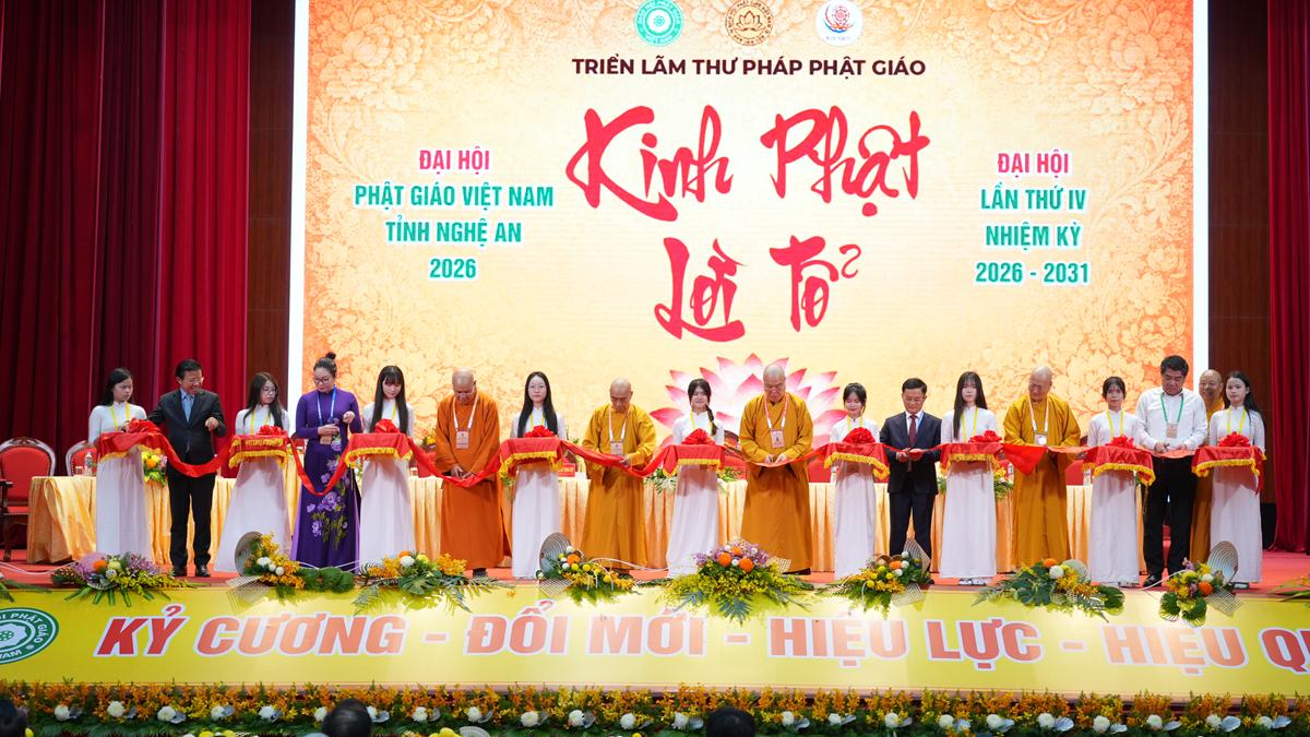 Nghệ An: Khai mạc triển lãm chào mừng Đại hội đại biểu Phật giáo tỉnh lần thứ IV