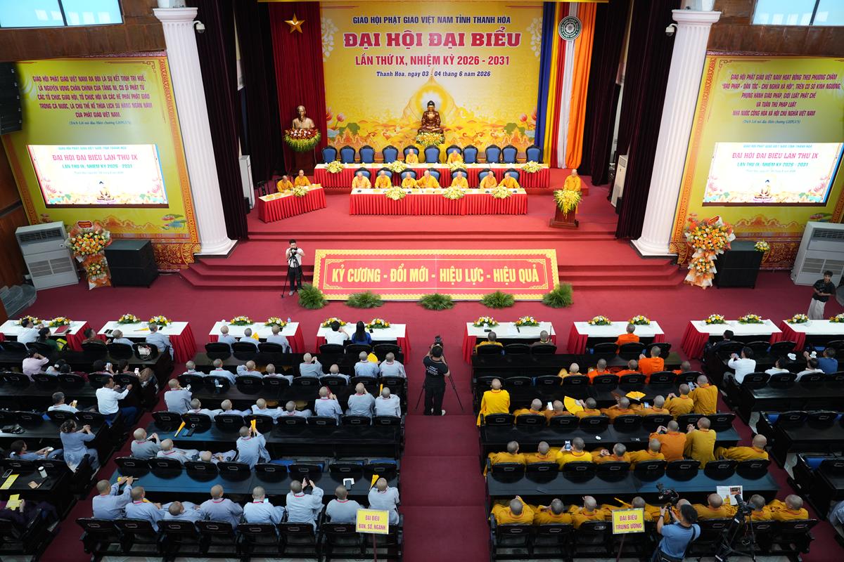 Ngày thứ nhất Đại hội đại biểu Phật giáo tỉnh Thanh Hoá lần thứ IX, nhiệm kỳ 2026 – 2031