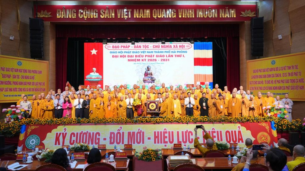 Hòa thượng Thích Quảng Tùng tái đắc cử Trưởng BTS GHPGVN thành phố Hải Phòng nhiệm kỳ 2026 – 2031