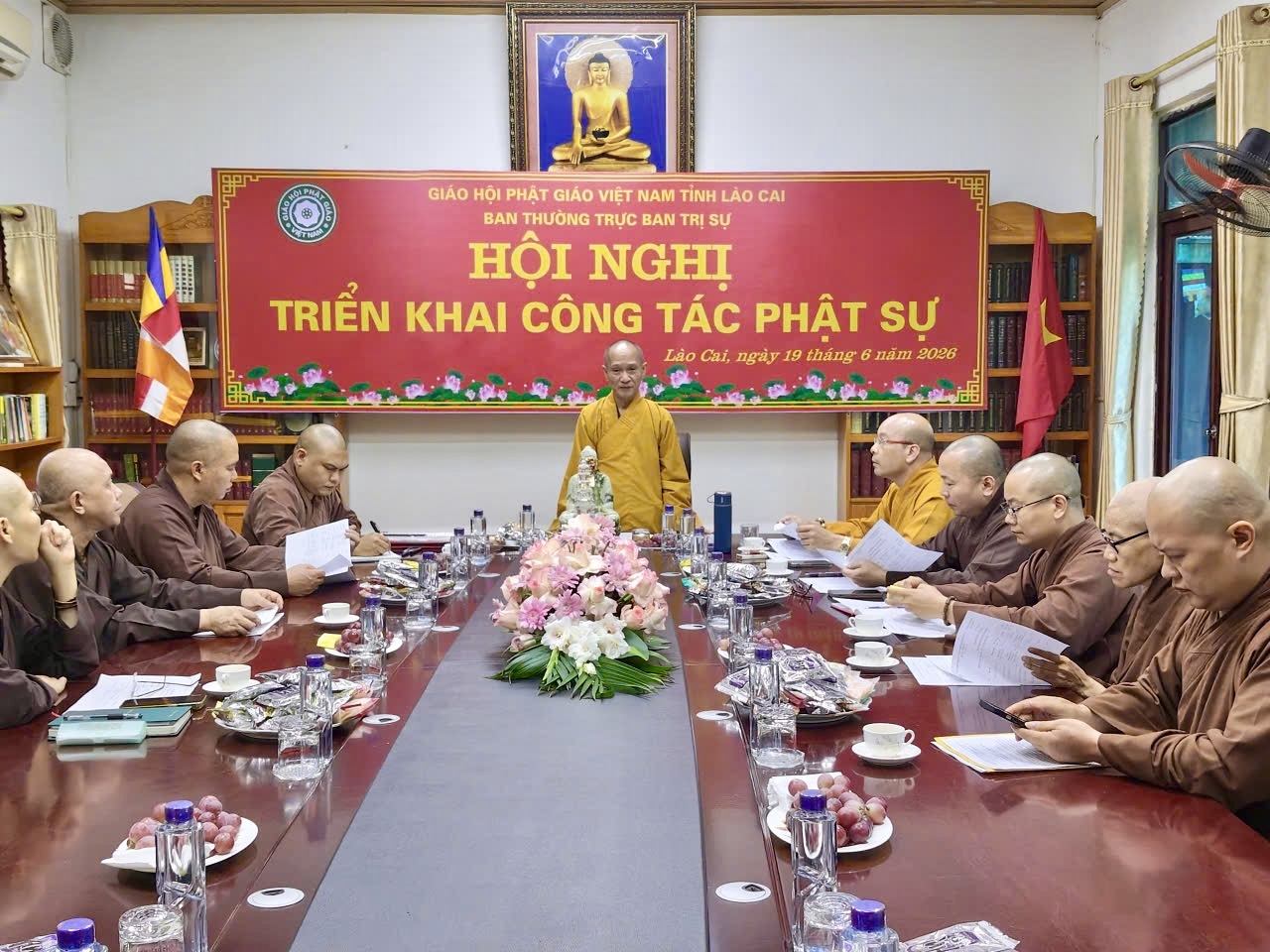 Lào Cai: Hội nghị triển khai công tác Phật sự và chuẩn bị nhân sự cho Đại hội Đại biểu Phật giáo tỉnh lần thứ I