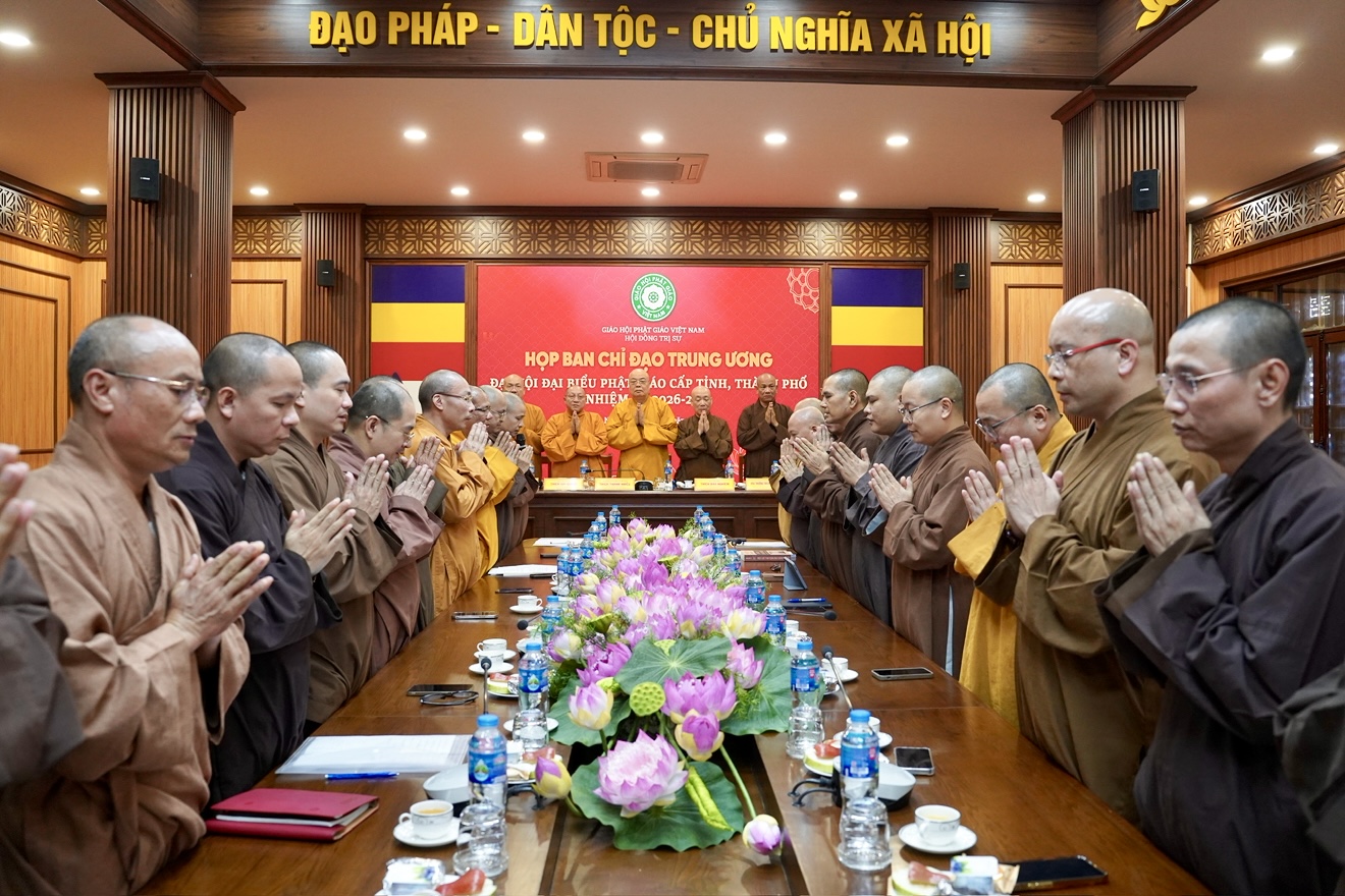 TƯ GHPGVN làm việc với 5 tỉnh về công tác chuẩn bị Đại hội Phật giáo nhiệm kỳ 2026-2031