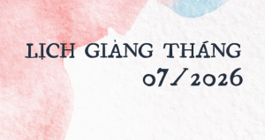 Lịch giảng tháng 07/2026
