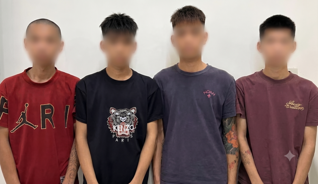 Bắt nhóm thiếu niên đeo mặt nạ, dùng dao đe dọa cướp xe máy ở Bắc Ninh