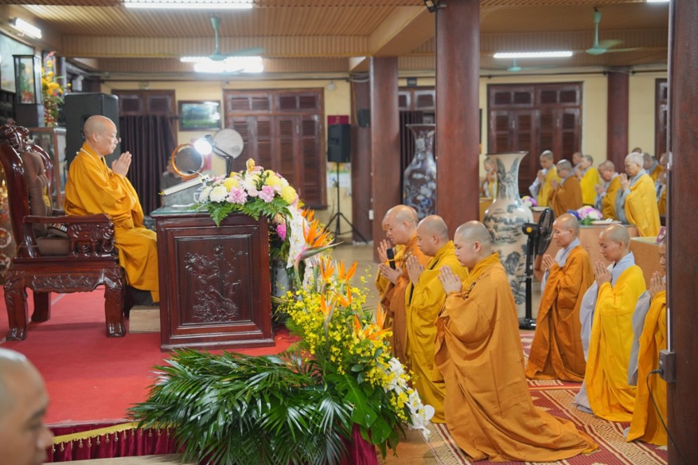 Hà Nội: Tổ đình Bồ Đề trang nghiêm khai pháp khóa An cư kết hạ PL.2570