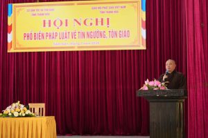 Thanh Hóa: Tổ chức Hội nghị phổ biến pháp luật về tín ngưỡng, tôn giáo năm 2026