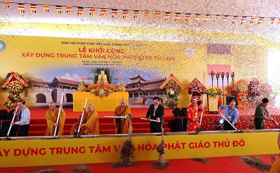 Hà Nội: Long trọng lễ khởi công xây dựng Trung tâm văn hóa Phật giáo Thủ đô