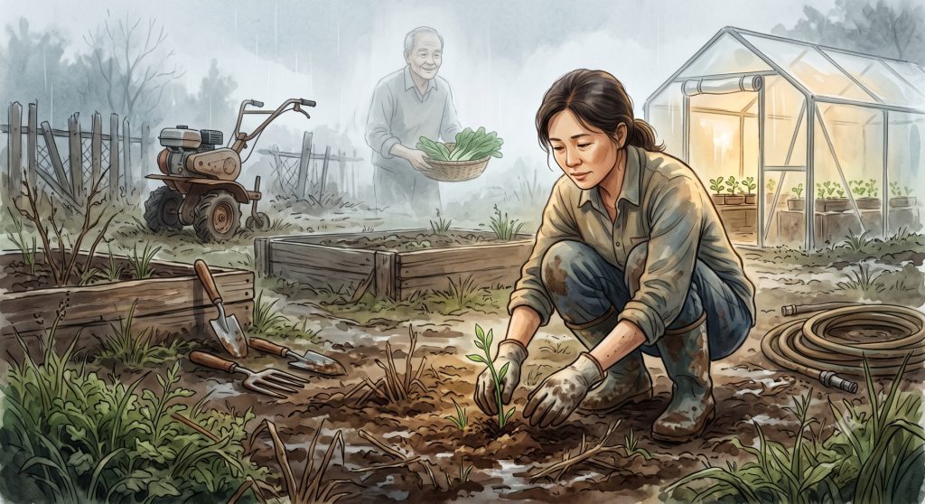 Một thế giới của cỏ dại và bùn đất