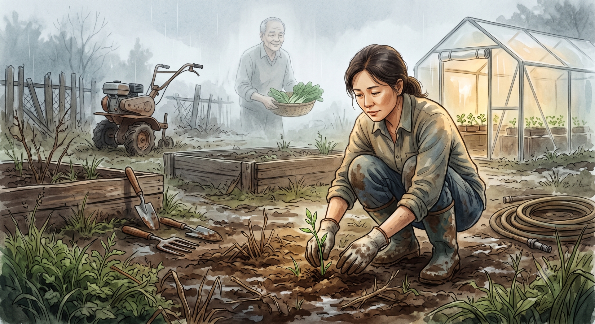 Một thế giới của cỏ dại và bùn đất