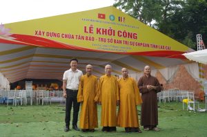 Hòa thượng Thích Bảo Nghiêm thăm và chúc mừng Lễ khởi công Trụ sở BTS GHPGVN tỉnh Lào Cai