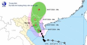 Bão số 1 Maysak cách Móng Cái 210km, Đông Bắc Bộ và Thanh Hóa mưa rất lớn
