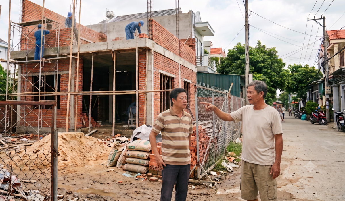 Hàng xóm chỉ cho xây 2 tầng vì sợ che cửa sổ, tôi xây &amp;apos;trộm&amp;apos; lúc họ du lịch