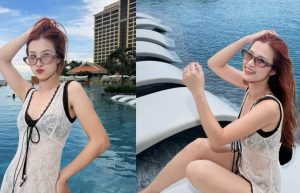 Nữ ca sĩ làm dâu hào môn , gây bất ngờ với body nuột nà, mặc bikini kín đáo vẫn quyến rũ khó rời mắt