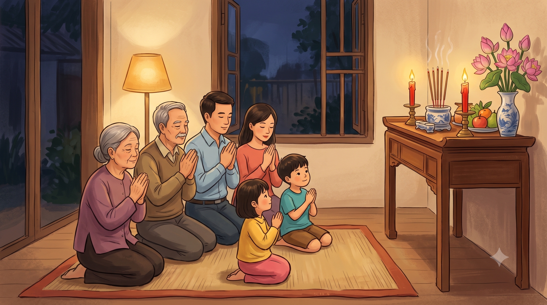 Nghi lễ Vu lan (Rằm tháng 7) tại nhà – Bản dành cho Phật tử sơ cơ và người có cảm tình với đạo Phật