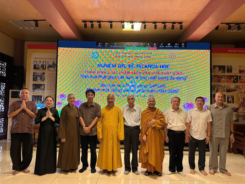 Ban Văn hóa Trung ương GHPGVN nghiệm thu đề tài khoa học, thẩm định hai tác phẩm về văn hóa Phật giáo