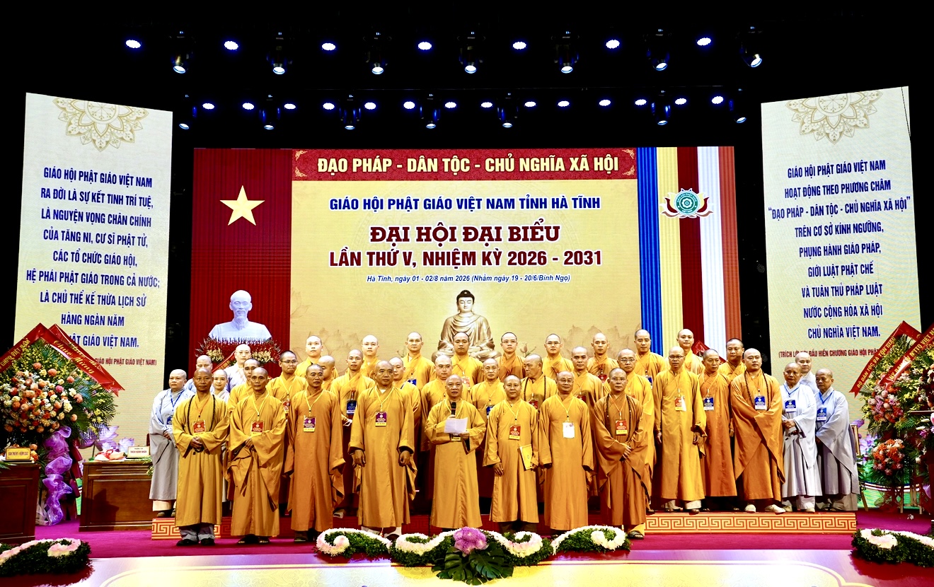 Hà Tĩnh: Thượng tọa Thích Chiếu Tuệ được suy cử tân Trưởng ban Trị sự GHPGVN tỉnh, nhiệm kỳ 2026-2031
