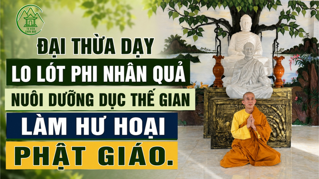 Đại Thừa Dạy Lo Lót Phi Nhân Quả,                               Nuôi Dưỡng Dục Thế Gian                                      Làm Hư Hoại Phật Giáo!