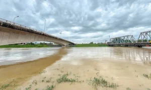 Lũ sông Thương ở Bắc Ninh lên mức khẩn cấp