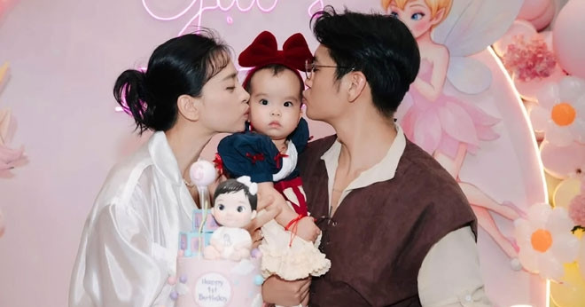 Ngô Thanh Vân tạo hình hài hước cho con gái