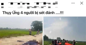Thực hư thông tin &amp;apos;4 người bị sét đánh&amp;apos; ở Hà Nội