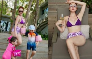 Tiểu thư Hà Nội lấy chồng là đại gia lớn hơn 16 tuổi, khoe vóc dáng nóng bỏng sau 2 lần sinh con