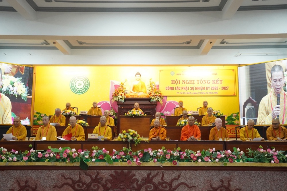 Ban Hướng dẫn Phật tử Trung ương tổ chức Hội nghị Tổng kết công tác Phật sự nhiệm kỳ IX (2022–2026).
