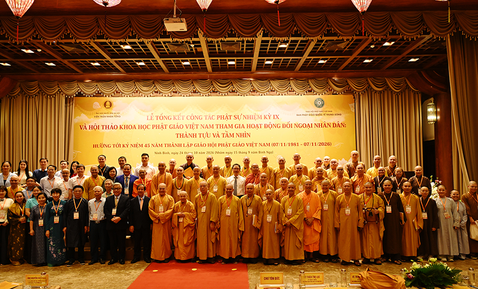 Ninh Bình: Ban Phật giáo Quốc tế Trung ương tổng kết nhiệm kỳ IX và Hội thảo Khoa học Phật giáo Việt Nam tham gia đối ngoại nhân dân thành tựu và tầm nhìn
