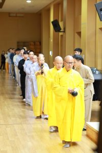 TRANG NGHIÊM THỜI KHÓA KINH HÀNH NIỆM PHẬT TẠI KHÓA TU LẦN THỨ 18 TẠI HÀN QUỐC