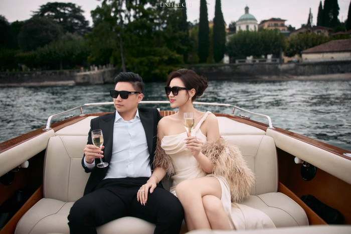 Hoa hậu Đỗ Thị Hà đăng tải loạt ảnh kỷ niệm một năm ngày cưới lãng mạn bên chồng doanh nhân