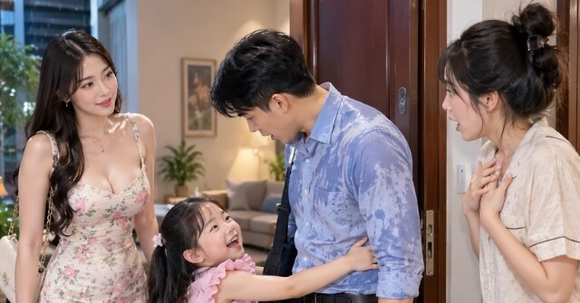 Nữ đồng nghiệp xinh đẹp đưa con đến nhà chơi, đứa trẻ vừa gặp chồng tôi đã gọi “bố”