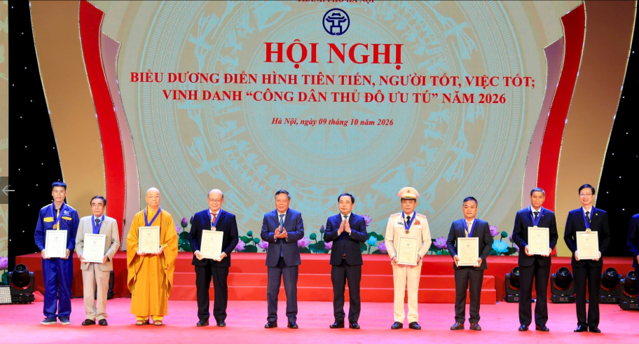 Hòa thượng Thích Thanh Nhã được vinh danh “Công dân Thủ đô ưu tú” năm 2026