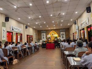 Chùa An Hòa duy trì lớp giáo lý định kỳ vào ngày mùng 1 và 15 rằm hằng tháng